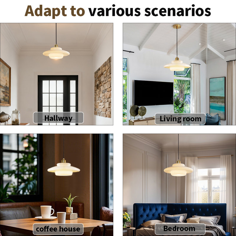 George Oliver Mid Century Pendant Lamp Gold Nordic & Reviews | Wayfair